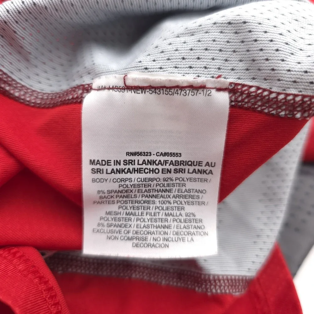 Nike Pro Combat‎ Hypercool Shirt Mens Large Red Dri Fit Fit Baseball 659873-657